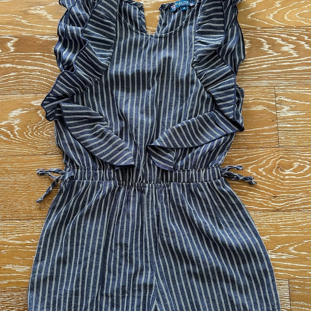 Striped Kids One Piece/jumpsuit size 14 girls